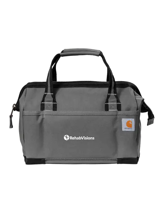 Carhartt Foundry Series 14” Grey Tool Bag w/RehabVisions POST Logo
