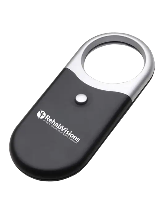 Compact Black Magnifier Light w/RehabVisions POST Logo