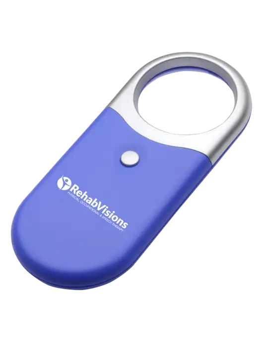 Compact Blue Magnifier Light w/RehabVisions POST Logo