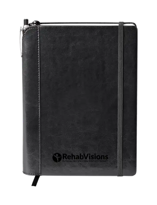 Fabrizio Black Journal 6.375 x 8.375 Combo w/RehabVisions POST Logo