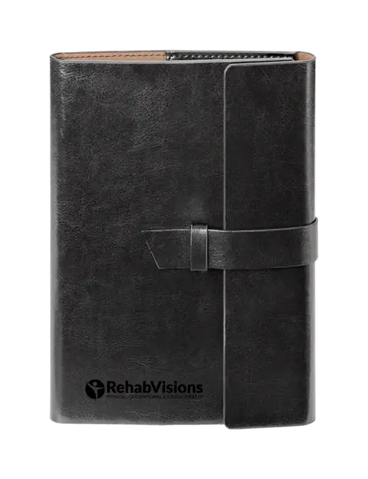 Fabrizio Black 6.875 x 9.56 Portfolio w/RehabVisions POST Logo