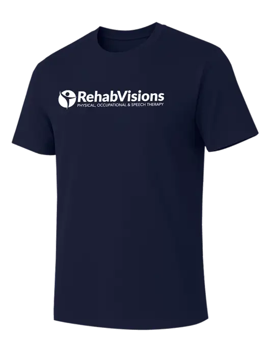 Allmade Dark Navy Organic Cotton Tee w/RehabVisions POST Logo