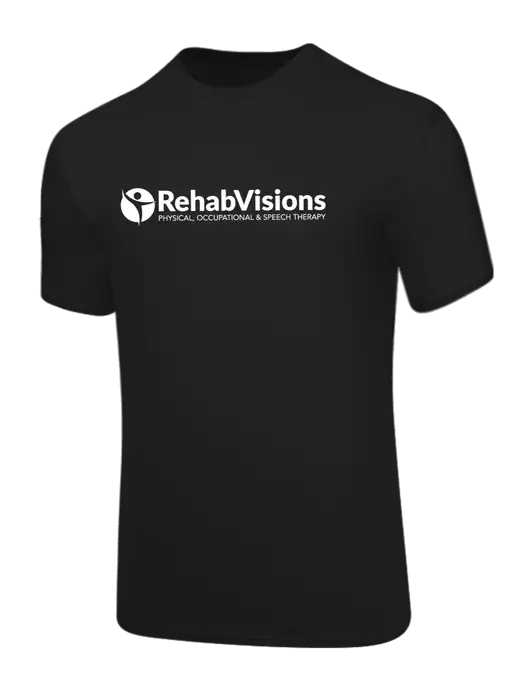 Core Blend Black T-Shirt w/RehabVisions POST Logo
