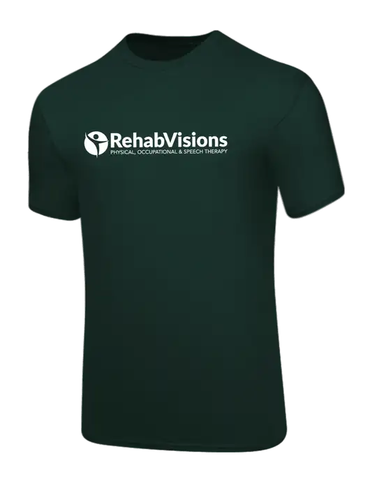 Core Blend Dark Green T-Shirt w/RehabVisions POST Logo