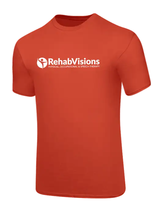 Core Blend Dark Orange T-Shirt w/RehabVisions POST Logo