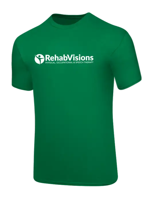 Core Blend Kelly Green T-Shirt w/RehabVisions POST Logo