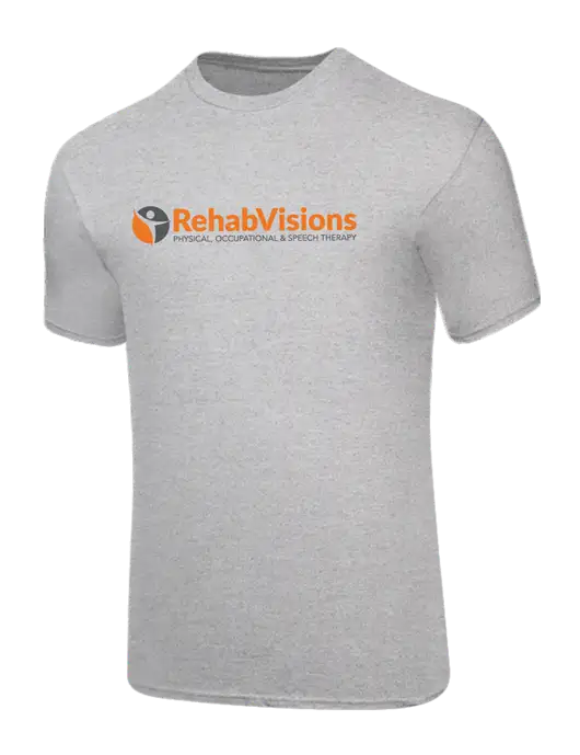 Core Blend Light Grey Heather T-Shirt w/RehabVisions POST Logo