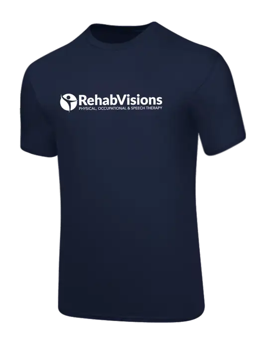 Core Blend Navy T-Shirt w/RehabVisions POST Logo