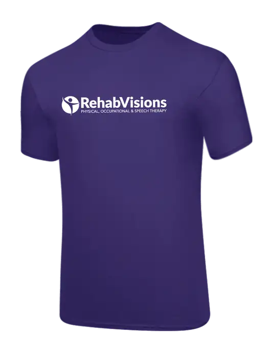 Core Blend Purple T-Shirt w/RehabVisions POST Logo
