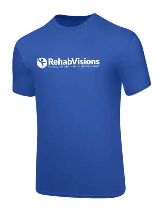 Core Blend Royal Blue T-Shirt w/RehabVisions POST Logo