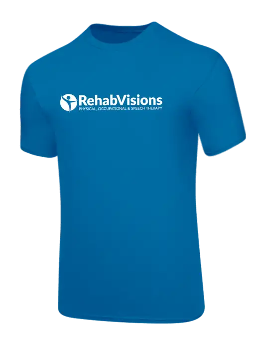 Core Blend Sapphire Blue T-Shirt w/RehabVisions POST Logo