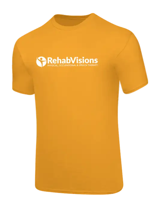 Core Blend Yellow Gold T-Shirt w/RehabVisions POST Logo