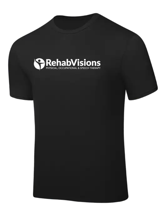 Black PosiCharge Competitor Tee w/RehabVisions POST Logo