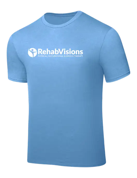 Carolina Blue PosiCharge Competitor Tee w/RehabVisions POST Logo