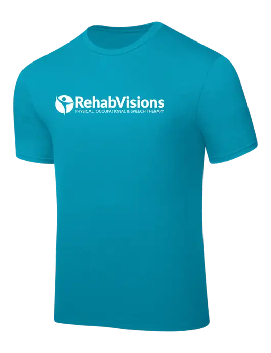 Sapphire PosiCharge Competitor Tee w/RehabVisions POST Logo