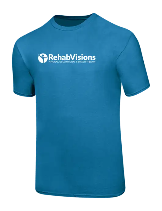 Ring Spun Sapphire 4.5 oz T-Shirt w/RehabVisions POST Logo