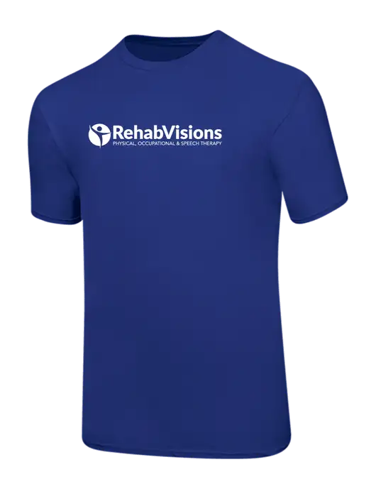 Ring Spun Royal 4.5 oz T-Shirt w/RehabVisions POST Logo