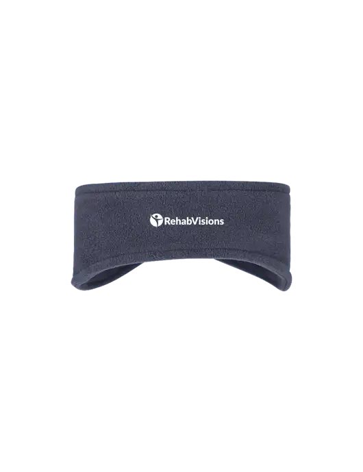 Navy Stretch Fleece Headband w/RehabVisions POST Logo