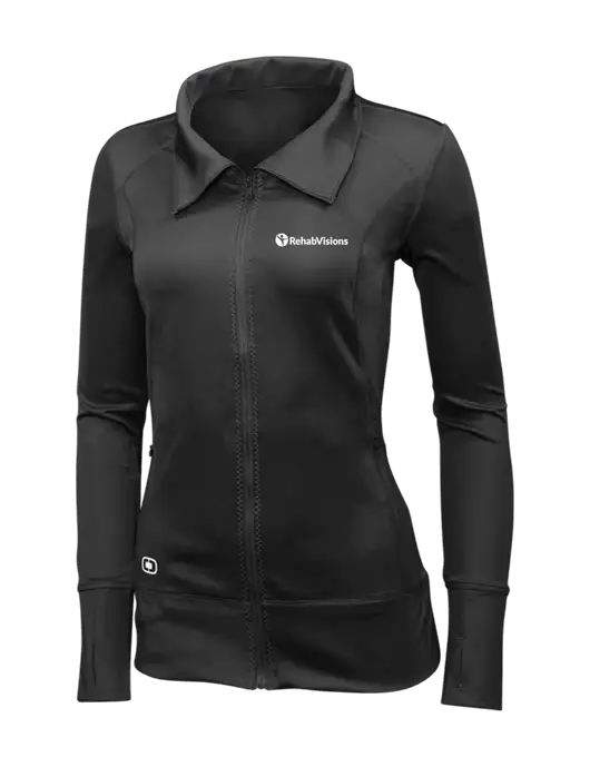 OGIO Blacktop Womens Endurance Fulcrum Full-Zip w/RehabVisions POST Logo