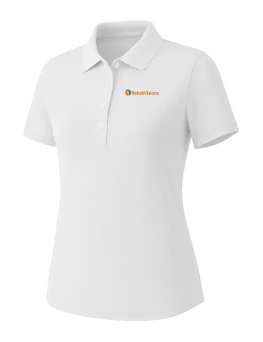 Callaway Womens Core Bright White Performance Polo w/RehabVisions POST Logo
