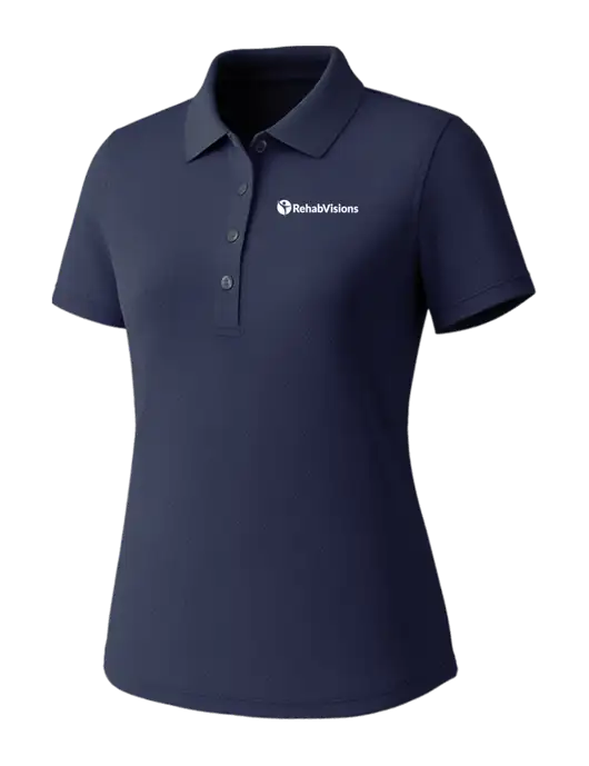 Callaway Womens Core Navy Performance Polo w/RehabVisions POST Logo