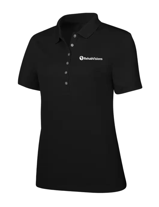 Callaway Womens Ottoman Black Polo w/RehabVisions POST Logo