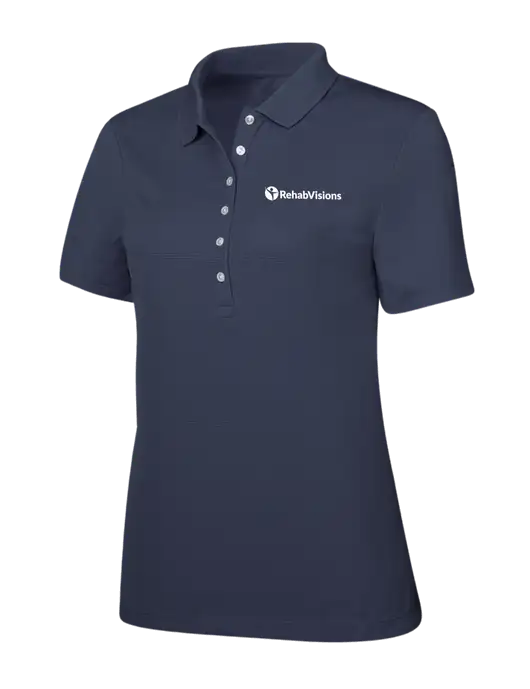 Callaway Womens Ottoman Navy Polo w/RehabVisions POST Logo