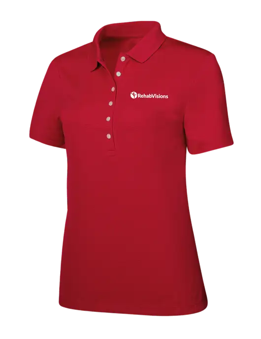 Callaway Womens Ottoman Red Polo w/RehabVisions POST Logo
