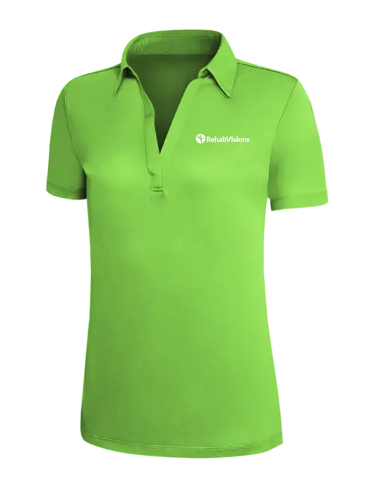 Light Kelly Green Silk Touch Womens Performance Polo w/RehabVisions POST Logo
