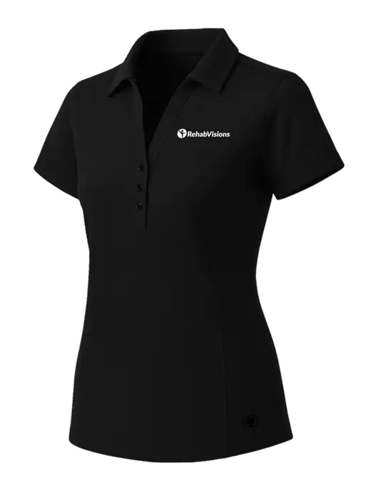 OGIO Womens Blacktop ONYX Polo w/RehabVisions POST Logo