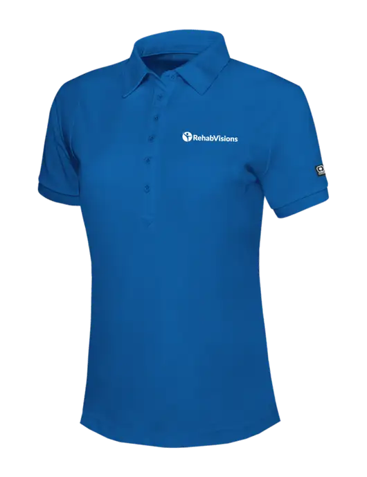 OGIO Womens Royal Blue Jewel Polo w/RehabVisions POST Logo