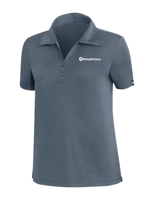 TravisMathew Dark Slate Blue Womens Coto Performance Polo w/RehabVisions POST Logo
