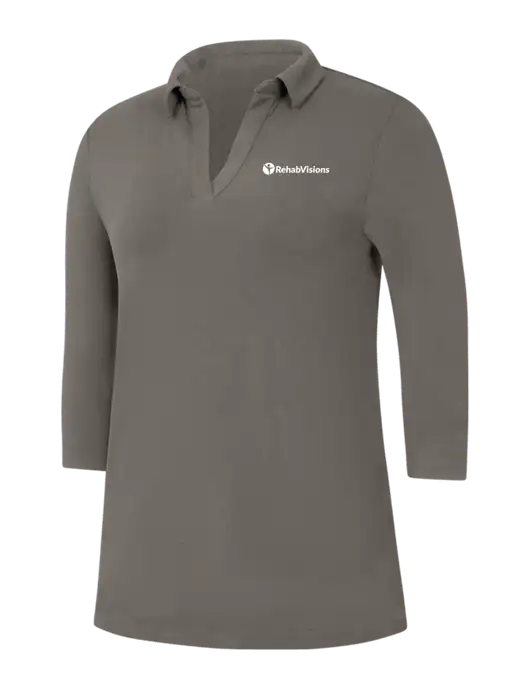 Womens Dark Grey Luxe Knit Tunic w/RehabVisions POST Logo