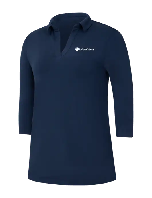Navy Womens Luxe Knit Tunic w/RehabVisions POST Logo
