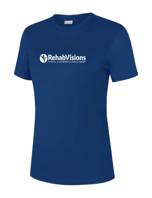 Womens Royal PosiCharge Competitor Tee w/RehabVisions POST Logo