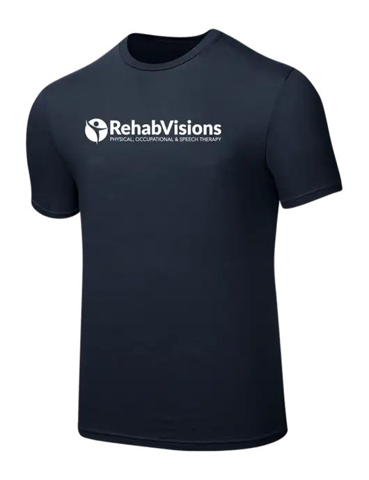 Seriously Soft Navy T-Shirt w/RehabVisions POST Logo