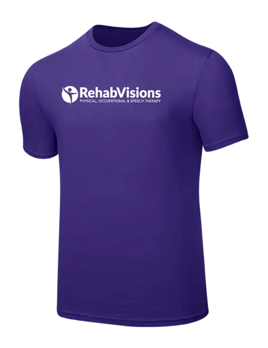 Seriously Soft Purple T-Shirt w/RehabVisions POST Logo