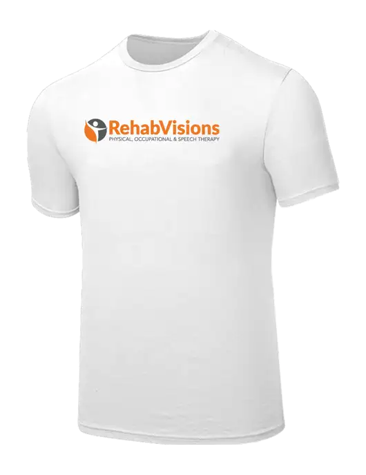 Seriously Soft White T-Shirt w/RehabVisions POST Logo